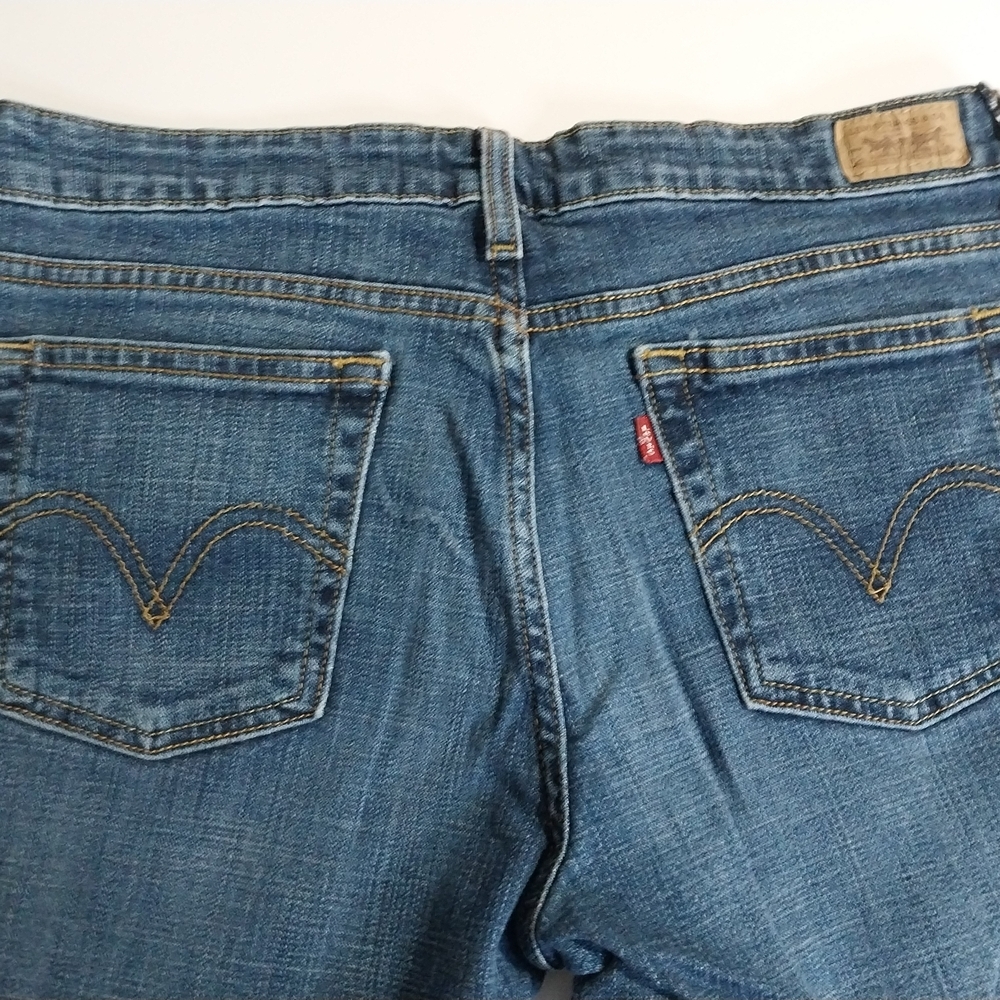 Levis 515 Boot Cut   Western  Straight Leg  Blue Denim Jeans Women's 12 P.